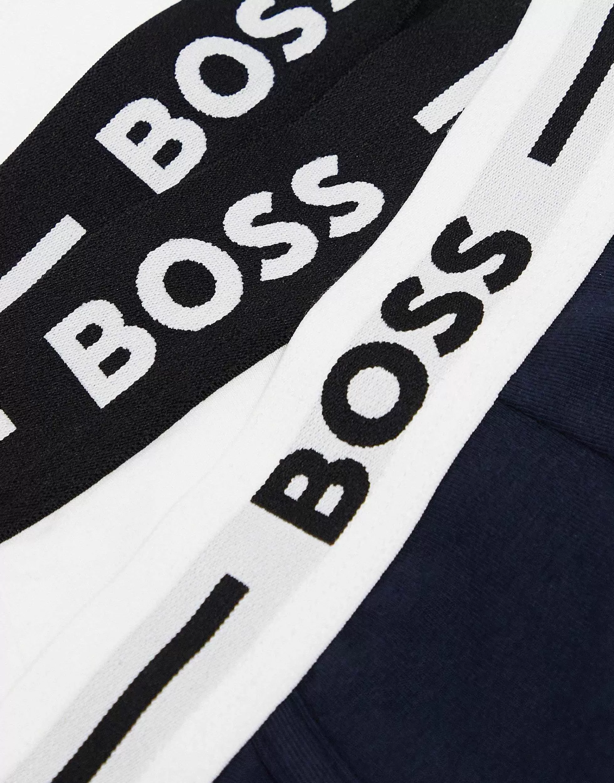 Men BOSS Bodywear Bold 3 Pack Hipster Brief In Black, Blue And White