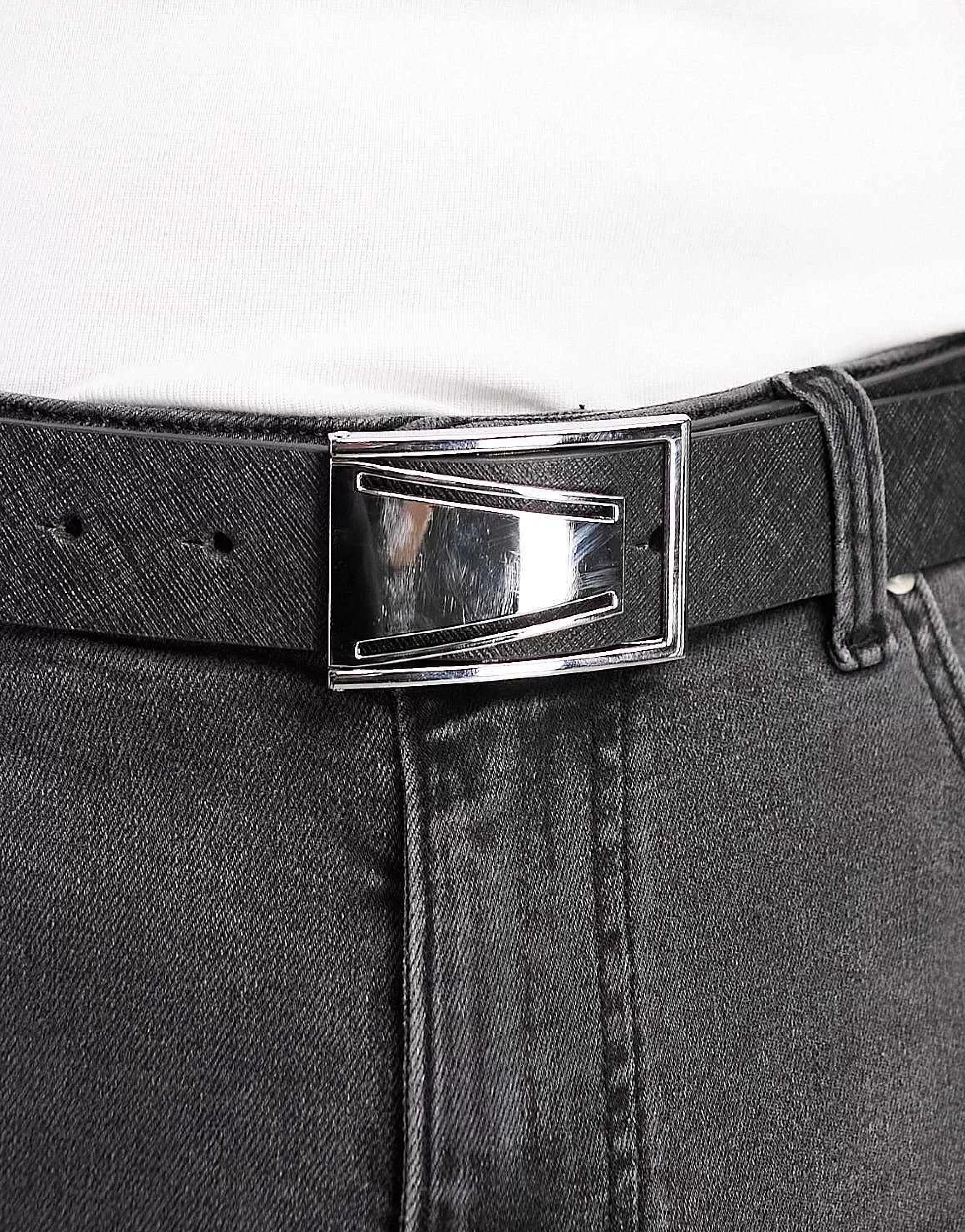 Men DESIGN Leather Saffiano Smart Belt In