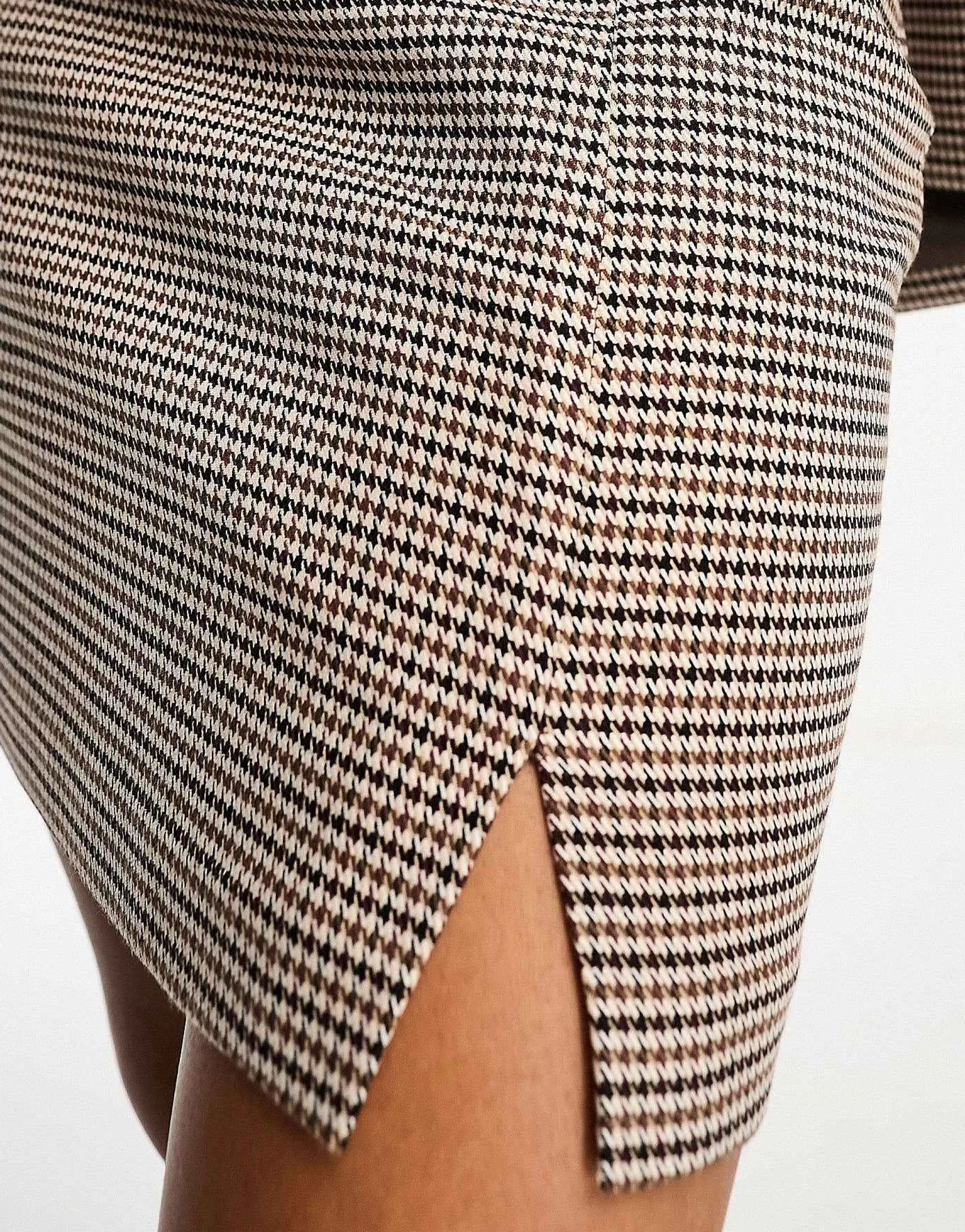 Women New Look Co-Ord Mini Skirt In Heritage Check